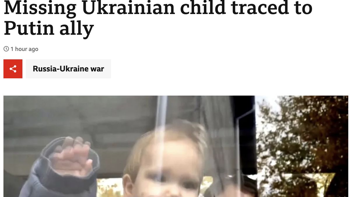 Pohřešované ukrajinské dítě „adoptoval“ politik strany Spravedlivé Rusko